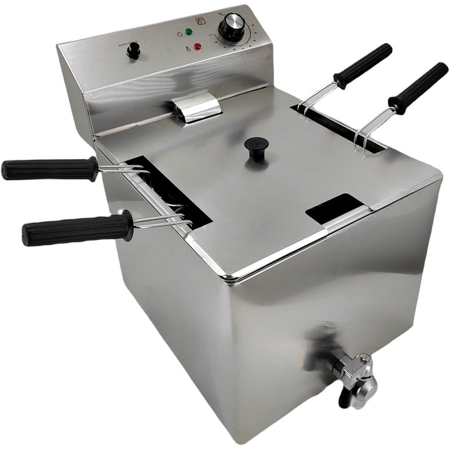 Commercial Pasta Boiler Electric 4 Baskets 12 Litres 3k W Drain Tap |  Vapc4