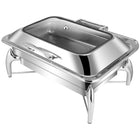 Chafing Dish Glass Lid Stainless Steel 7 Litres Gn1/1 |  Viclh2103