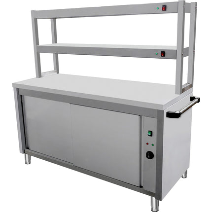Commercial Bain Marie With 2 Layer Heated Gantry Warmer 1200x600x1500mm | Vmgn3 A2 H