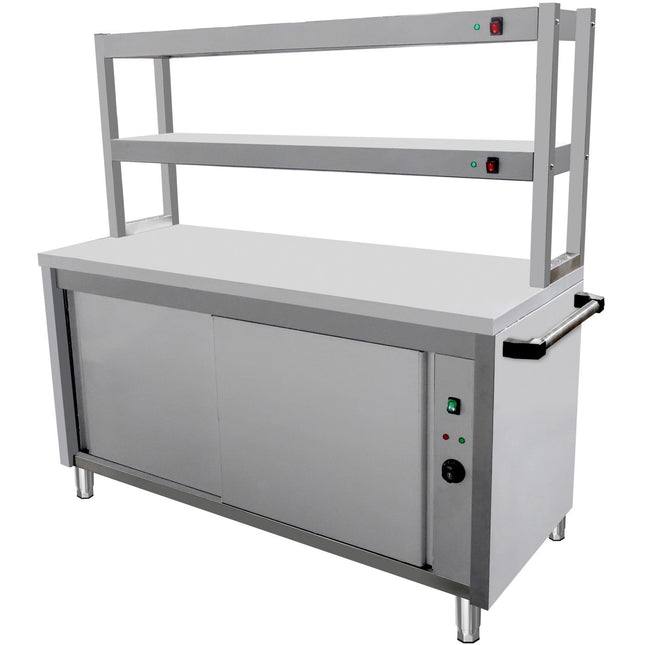 Commercial Bain Marie With 2 Layer Heated Gantry Warmer 1500x600x1500mm | Vmgn4 A2 H