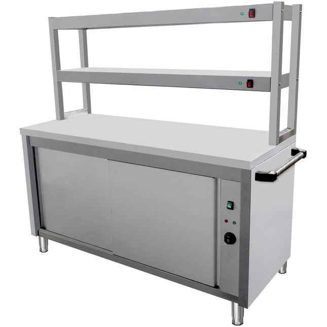 Commercial Bain Marie With 2 Layer Heated Gantry Warmer 1800x600x1500mm | Vmgn5 A2 H