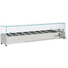 Refrigerated Servery Prep Top 1800mm 9x Gn1/4 Depth 330mm |  Thv1800/330