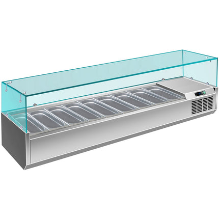 Refrigerated Servery Prep Top 2000mm 9x Gn1/3 Depth 380mm |  Vrx2000/380