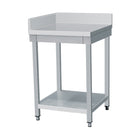 Commercial Stainless Steel Work Table Corner Unit With Upstand 700x700x850mm | Vt77 Cb