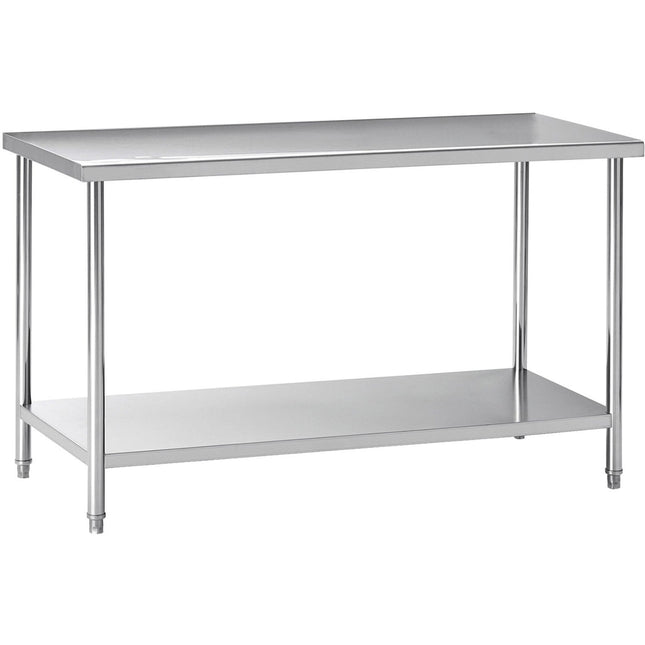 Professional Work Table Stainless Steel Undershelf 1400x700x900mm | W218 E70140
