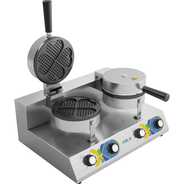 Commercial Waffle Maker Double Round |  Wf2207 D