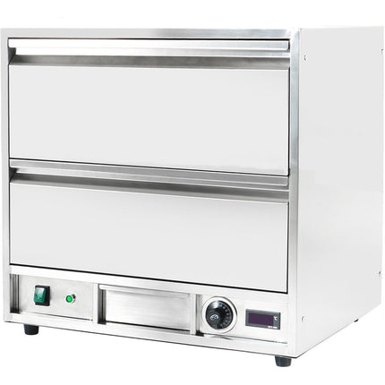 Commercial Food Warmer 2 Drawers Gn1/1 |  Whbwd02