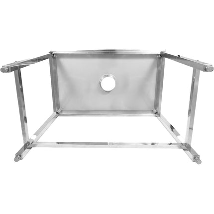 Professional Waste Disposal Table Stainless Steel 4 Side Up Marine Edge Backsplash 1200x600x950mm |  Whdw12060 B