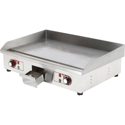 Commercial Griddle Smooth 728x393mm 2 Zones 4.4k W Electric |  Wheg820 Af