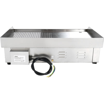 Commercial Griddle Smooth/Ribbed 728x393mm 2 Zones 4.4k W Electric |  Wheg820 Afr