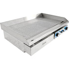 Commercial Griddle Ribbed 728x393mm 2 Zones 4.4k W Electric | Wheg820 Ar
