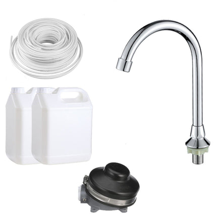 Foot Operated Mobile Wash Basin With Backsplash &Amp; Castors Stainless Steel |  Whf278