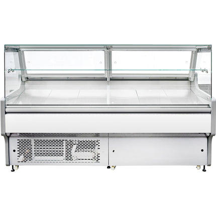Serve Over Deli Counter White Front Straight Glass Front Width 1955mm |  White2009 Sg