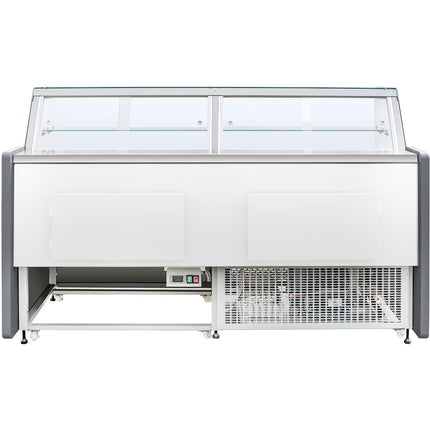 Serve Over Deli Counter White Front Straight Glass Front Width 1955mm |  White2009 Sg