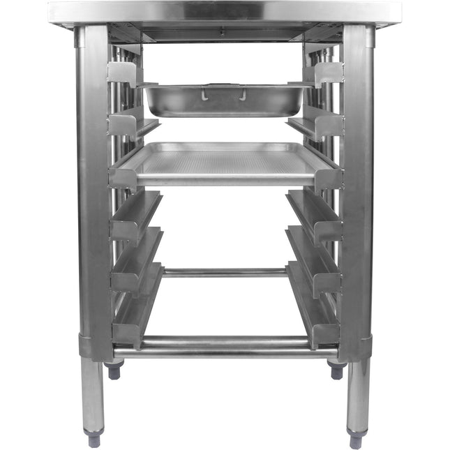 Commercial Equipment Stand With 6 Tier Tray Rack Gn1/1 Marine Edges 1000x700x900mm |  Whmtr70100