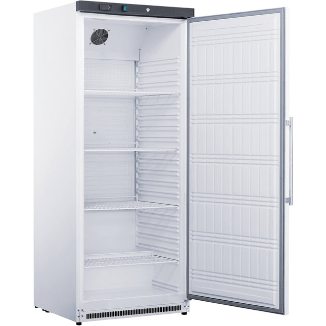 600lt Commercial Refrigerator Upright Cabinet White Single Door Ventilated Cooling | Wr600