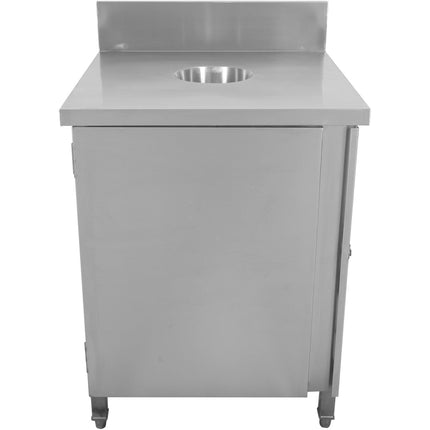 Commercial Waste Bin Cabinet Stainless Steel |  Wrsa7070 H