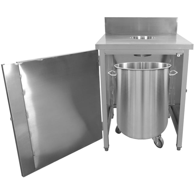 Commercial Waste Bin Cabinet Stainless Steel |  Wrsa7070 H