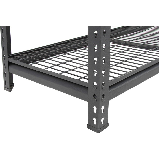 Professional Heavy Duty Wire Shelving Unit 2000x600x1830mm 4 Shelves Black |  Fuji402