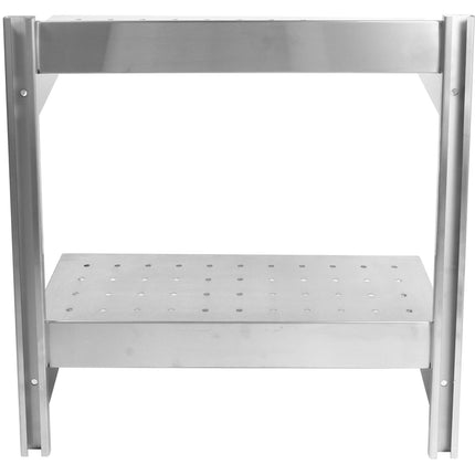 Wall Shelf Perforated 2 Tiers Stainless Steel 1800x400x600mm |  Wswb40180 P