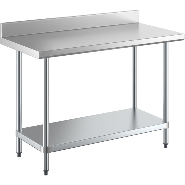 Commercial Stainless Steel Work Table Bottom Shelf Upstand 1500x700x900mm |  Wt70150 Gb