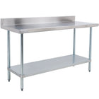 Commercial Stainless Steel Work Table Bottom Shelf Upstand 2100x600x900mm |  Wt60210 Gb