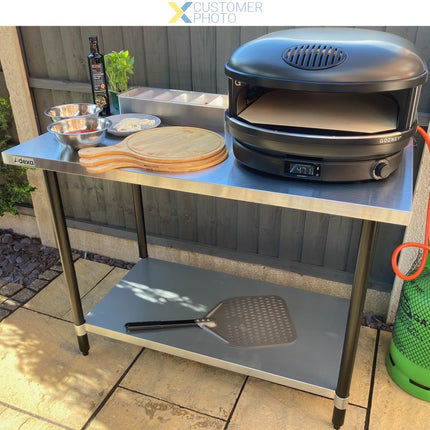 Commercial Stainless Steel Work Table Bottom Shelf Upstand 1200x700x900mm |  Wt70120 Gb