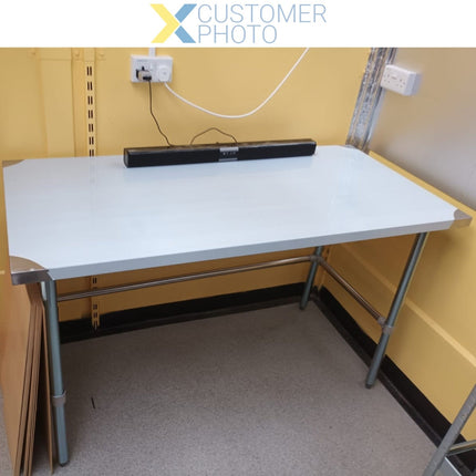 Commercial Stainless Steel Work Table No Bottom Shelf 1500x700x900mm |  Wt70150 Gnu