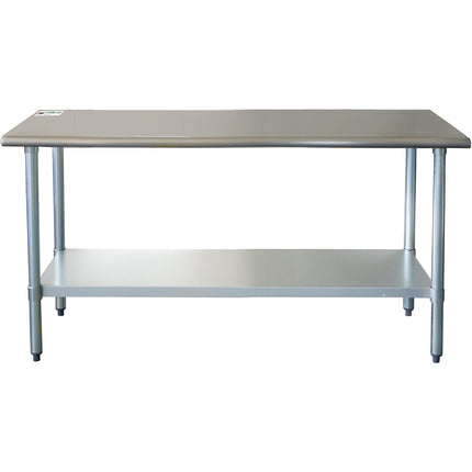 Commercial Work Table Stainless Steel Bottom Shelf 1500x600x900mm |  Wtg600 X1500