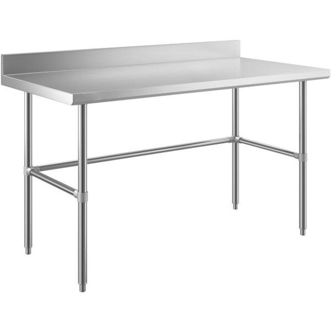 Commercial Stainless Steel Work Table No Bottom Shelf With Upstand 1500x700x900mm |  Wt70150 Gbnu