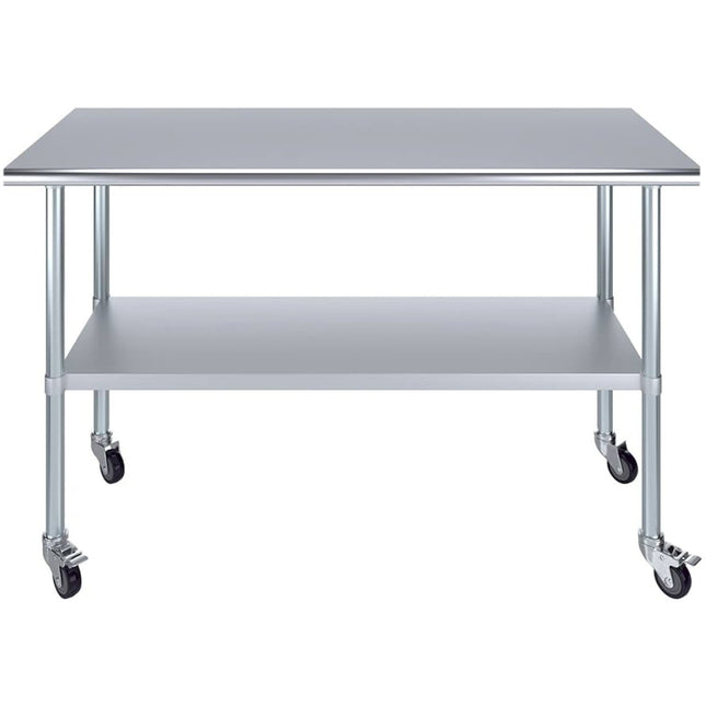 Commercial Mobile Stainless Steel Work Table Bottom Shelf 1800x600x900mm |  Wt60180 Gmobile