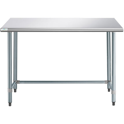 Commercial Work Table Stainless Steel No Bottom Shelf 1520x760x900mm |  Wtgob3060418