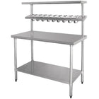Stainless Steel Prep Table 9 X Gn1/9 &Amp; Top Shelf &Amp; Undershelf |  Wtg60120