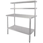 Stainless Steel Prep Table 1200mm Width 2 X Top Shelf &Amp; 1 X Undershelf |  Wts60120
