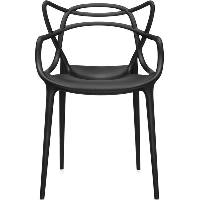 Bistro Dining Arm Chair Plastic Black Indoors &Amp; Outdoors |  Ww023 Black