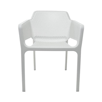 4pcs Bistro Dining Chair Plastic White |  Ww083 W