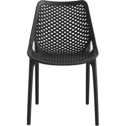 Bistro Dining Chair Plastic Black Indoors &Amp; Outdoors |  Ww036 Black