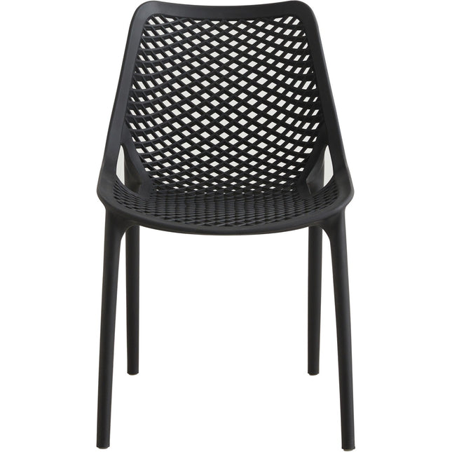 Bistro Dining Chair Plastic Black Indoors &Amp; Outdoors |  Ww036 Black