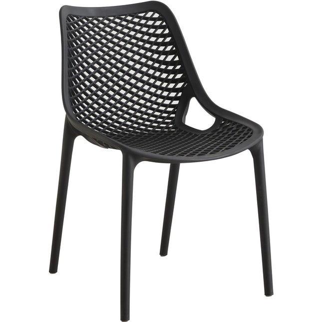 Bistro Dining Chair Plastic Black Indoors &Amp; Outdoors |  Ww036 Black