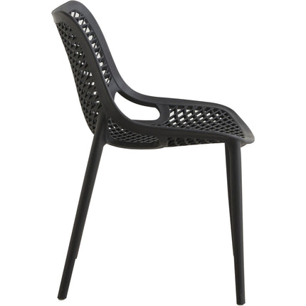 Bistro Dining Chair Plastic Black Indoors &Amp; Outdoors |  Ww036 Black