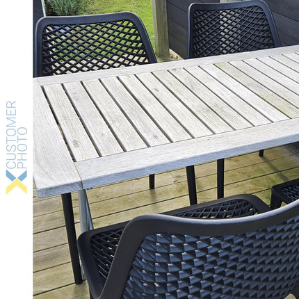 Bistro Dining Chair Plastic Black Indoors &Amp; Outdoors |  Ww036 Black