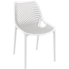 Bistro Dining Chair Plastic White Indoors &Amp; Outdoors |  Ww036 White