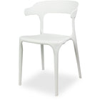 Bistro Dining Chair Plastic White Indoors &Amp; Outdoors |  Ww084 White
