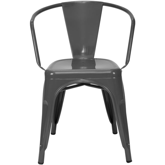 Bistro Dining Chair Steel Dark Grey Indoors |  Ww167 Dg