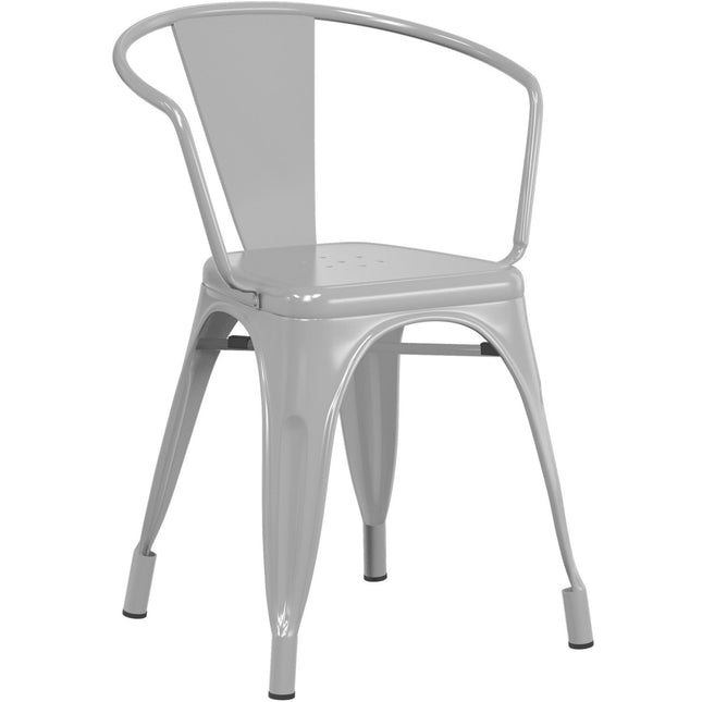 Bistro Dining Chair Steel Grey Indoors |  Ww167 G