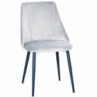 Velvet Dining Chair Light Grey |  Ww185 Lightgrey