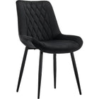 Side Dining Chair Velvet Seat Black |  Ww198 Blackvelvet