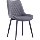 Side Dining Chair Velvet Seat Dark Grey |  Ww198 Darkgrey