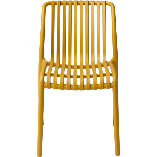 Bistro Dining Chair Plastic Yellow Indoors &Amp; Outdoors |  Ww6076 Yellow