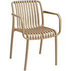 Bistro Dining Chair Plastic Beige Indoors &Amp; Outdoors |  Ww6077 Beige